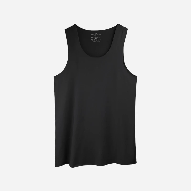 Undershirt Crew Neck - Men's Thin Vest U-Neck Large Size