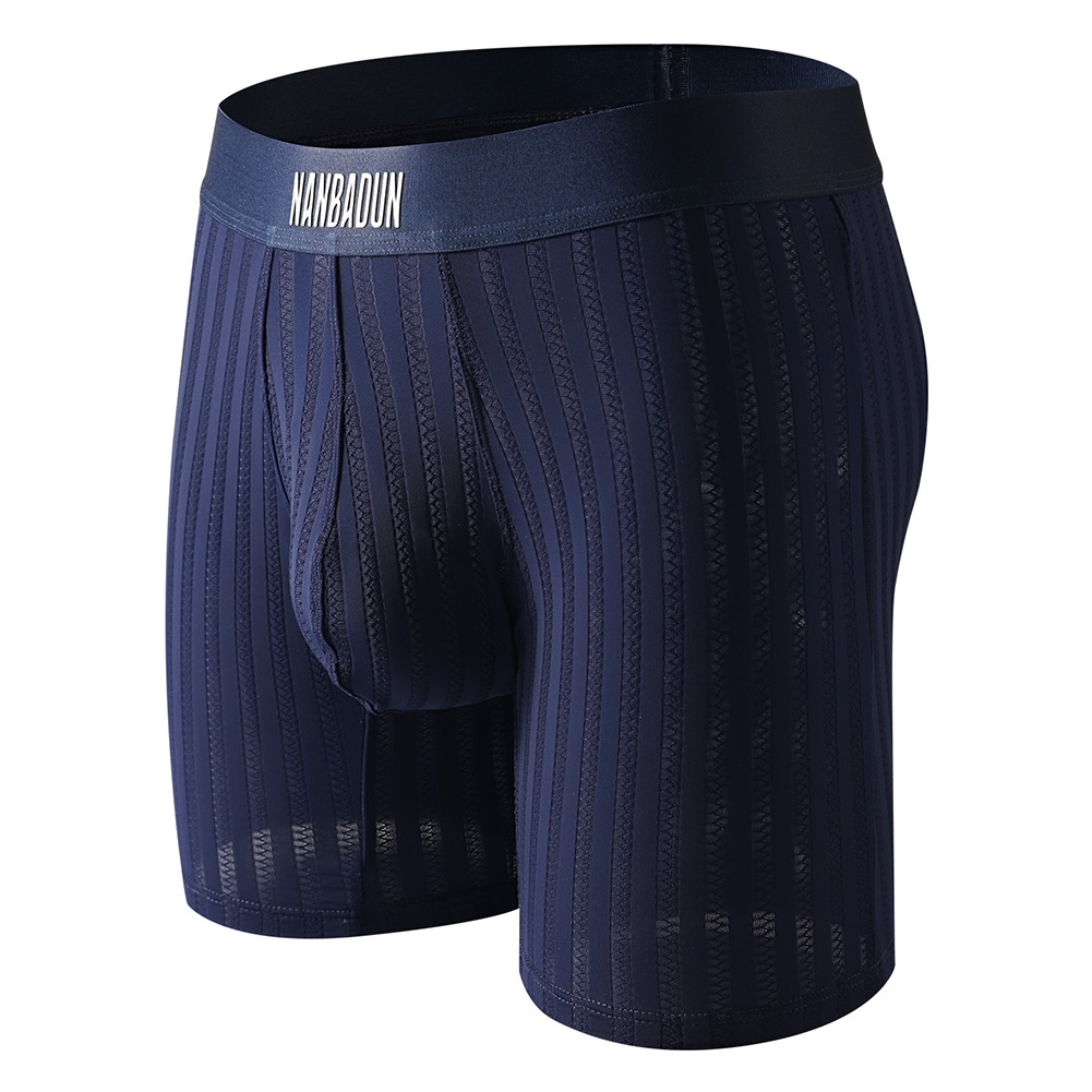 Men Ice Silk Long Leg Shorts B - Long Leg Trunk Men recensione e prezzo