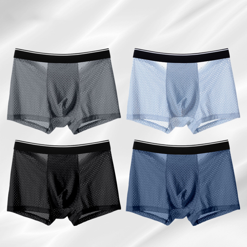 8pcs/Lot Men's Panties Ice Sil - Boxer Shorts Modal recensione e prezzo