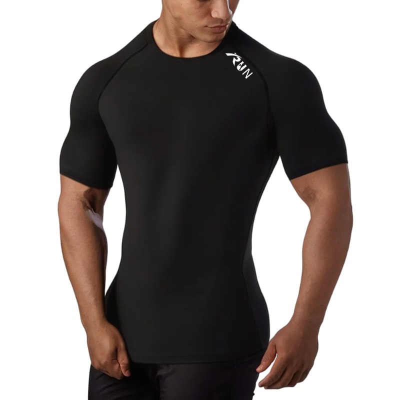 Men Quick Dry Compression Elas - T Shirt Tight Fit recensione e prezzo