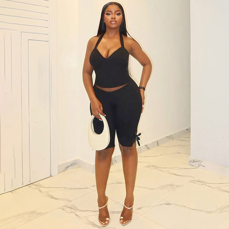 Women Solid 2 Piece Set Summer - Suspender Tank Top recensione e prezzo