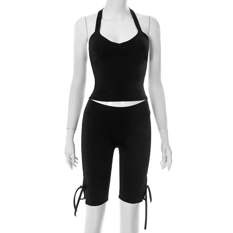 Women Solid 2 Piece Set Summer - Suspender Tank Top recensione e prezzo