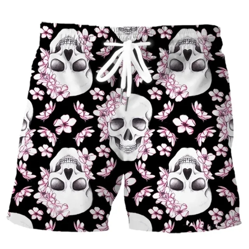 Hawaiian Men Swim Trunks Skull - Trunk Breathable Men recensione e prezzo