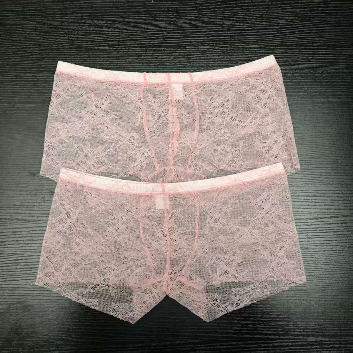 2PCS PACK Man's Pink Lace Brie - Boxer Brief Pack Cotton recensione e prezzo