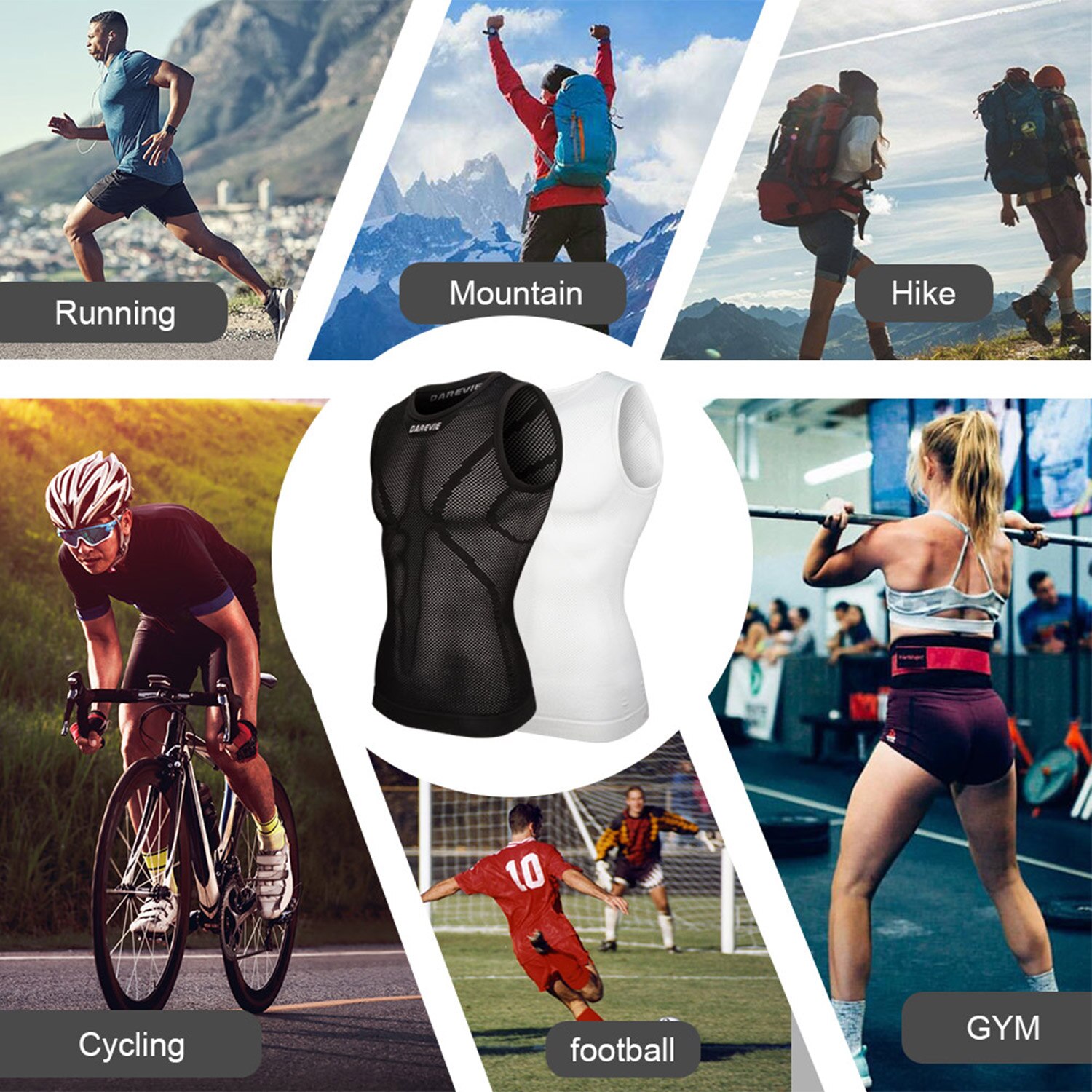 DAREVIE Cycling First Layer Ma - Sleeveless Undershirt recensione e prezzo