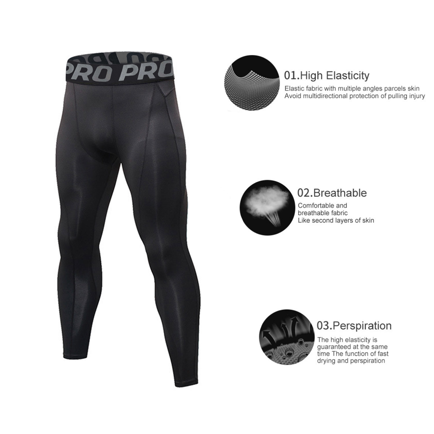 Mens Workout Compression Set P - Compression Long Pant recensione e prezzo