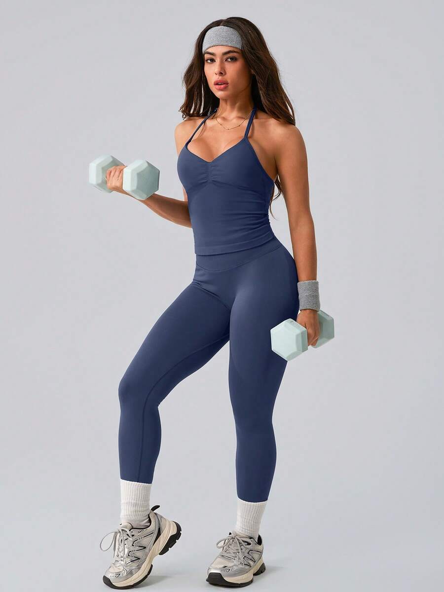 Womens Ribbed Elastic Halter N - Tank Top Ribbed recensione e prezzo