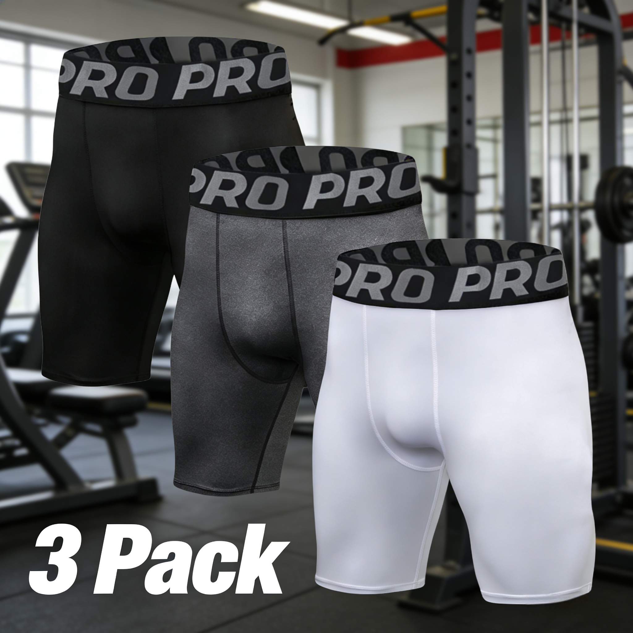 3 Pack Mens Compression Shorts - Performance Boxer Sport recensione e prezzo