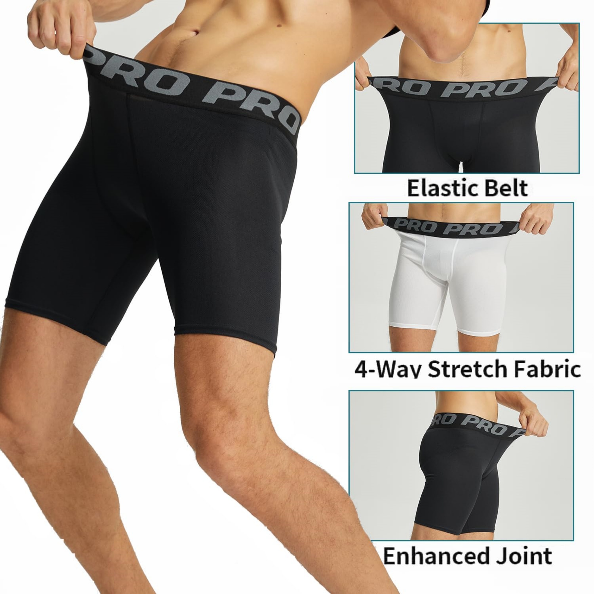 3 Pack Mens Compression Shorts - Performance Boxer Sport recensione e prezzo
