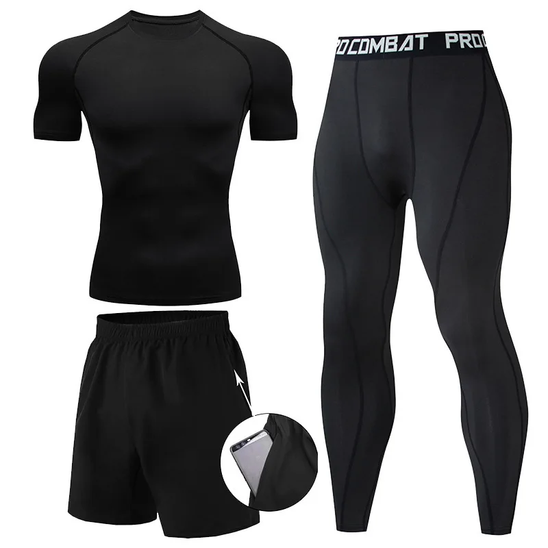 3 Pieces Fitness Suits Athleti - Compression Shorts Athletes recensione e prezzo