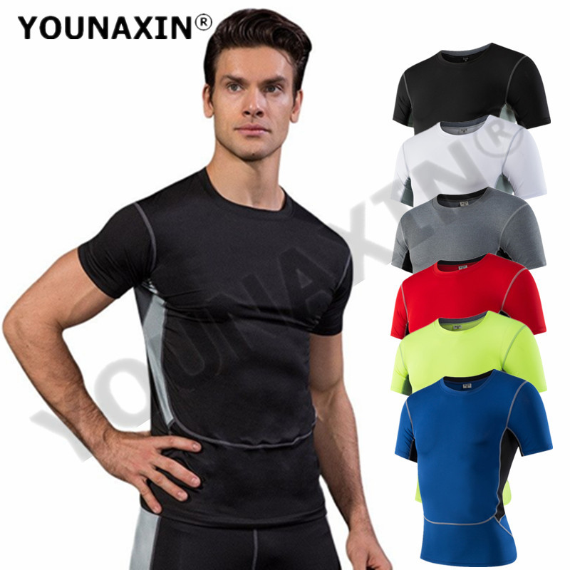Men Top Sports T-Shirts Compre - T Shirt Tight Fit recensione e prezzo