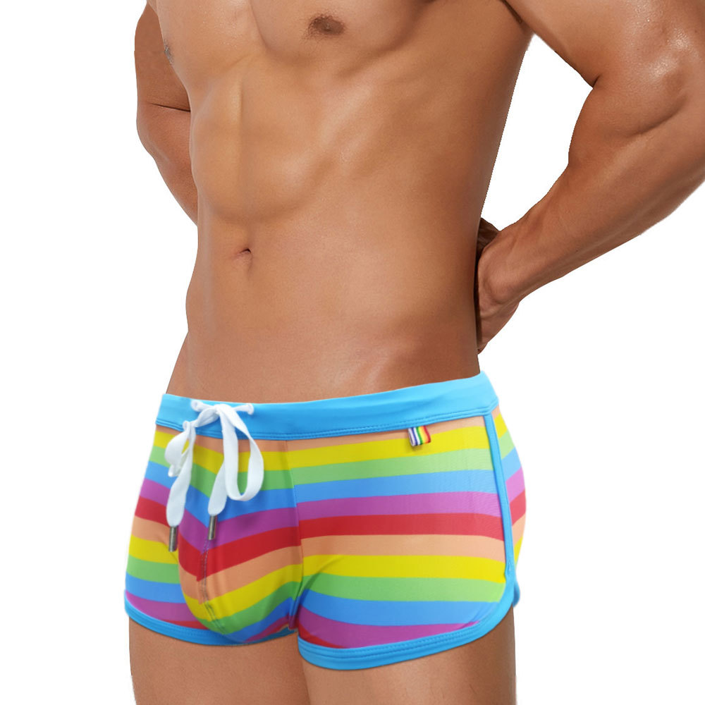Rainbow Striped Men's Swimming - Trunk Breathable Men recensione e prezzo