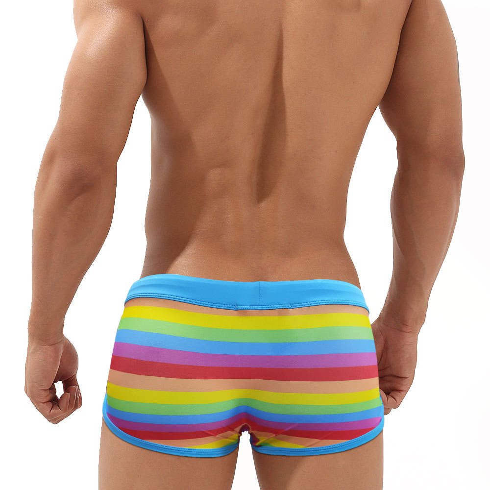 Rainbow Striped Men's Swimming - Trunk Breathable Men recensione e prezzo