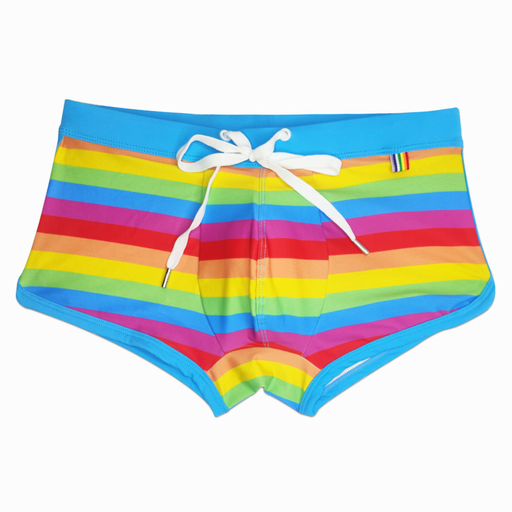 Rainbow Striped Men's Swimming - Trunk Breathable Men recensione e prezzo