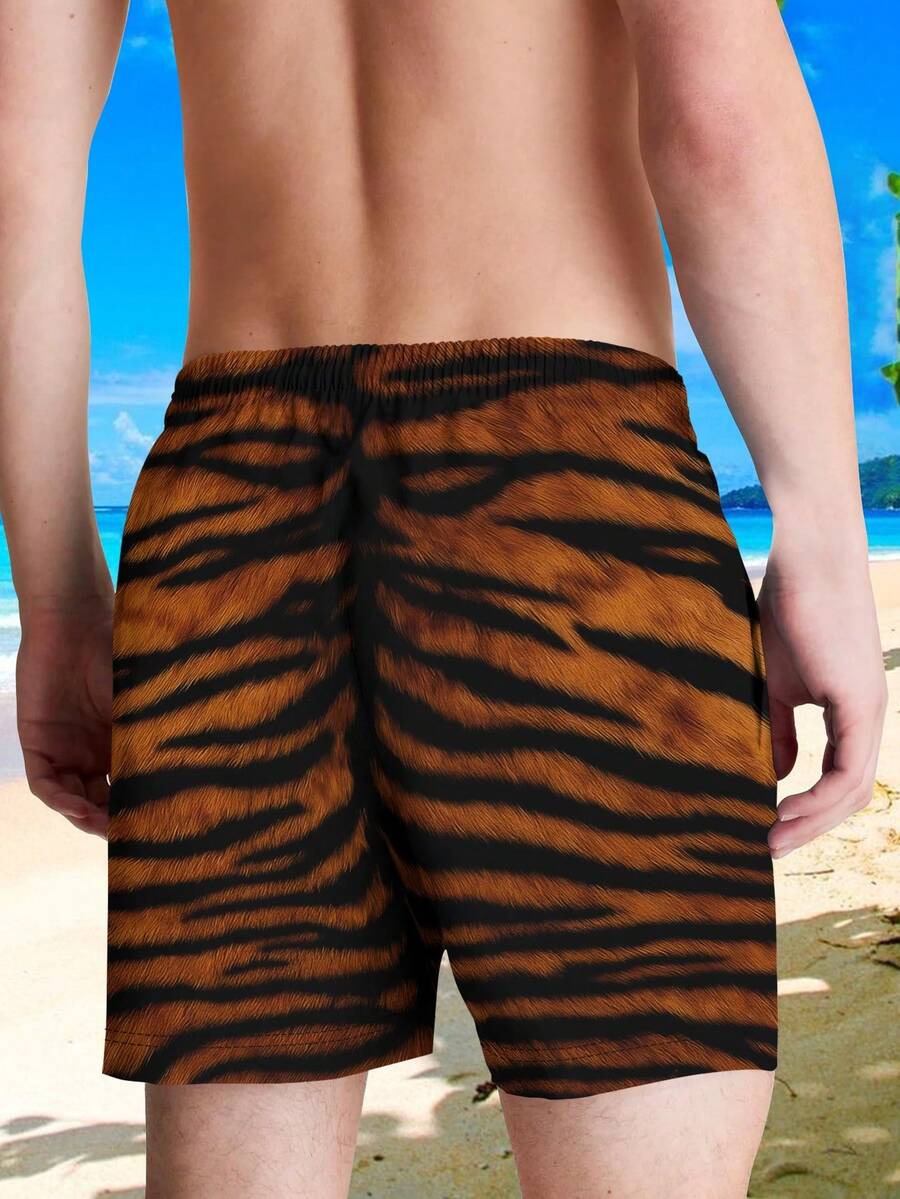 Mens Tiger Print Beach Shorts  - Trunk Breathable Men recensione e prezzo