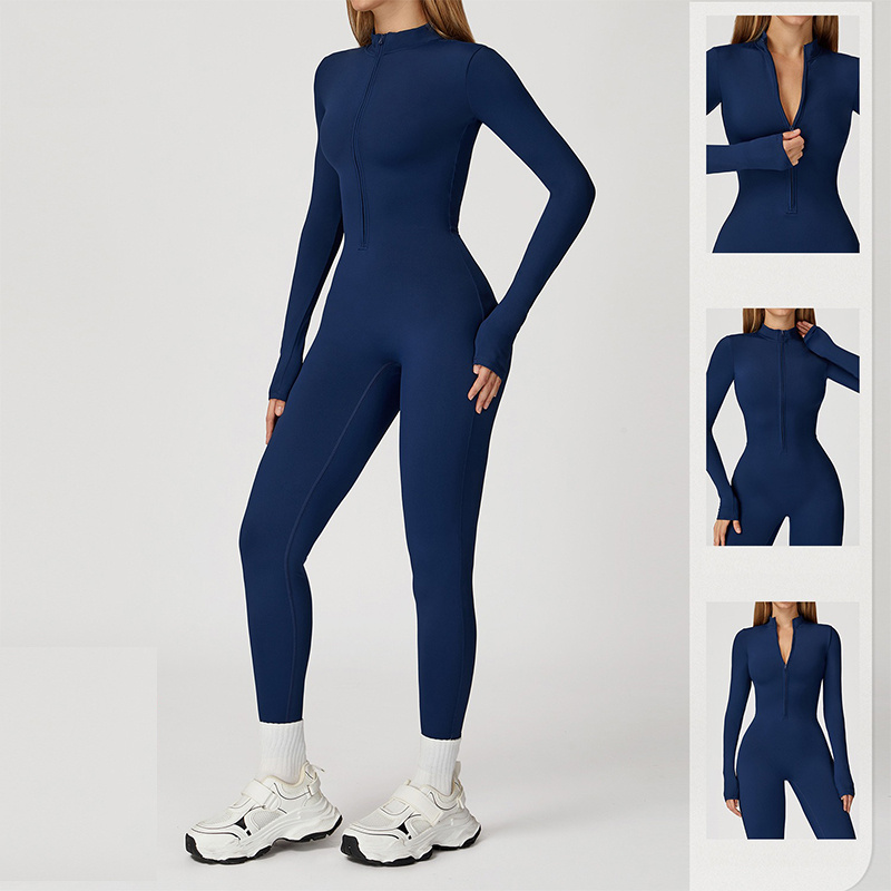 Aiithuug Workout Jumpsuit Zip  - Compression Long Pant recensione e prezzo